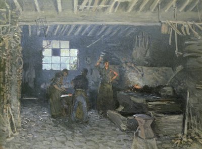 The Forge at Marly-le-Roi, Yvelines, 1875 by Alfred Sisley